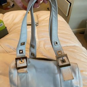 Perlina Find White Leather Handbag